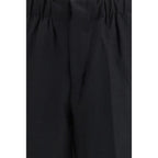 Black Viscose Casual Pants