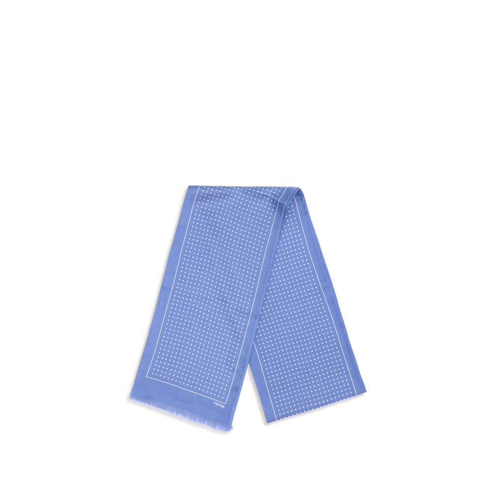Blue Silk Scarf