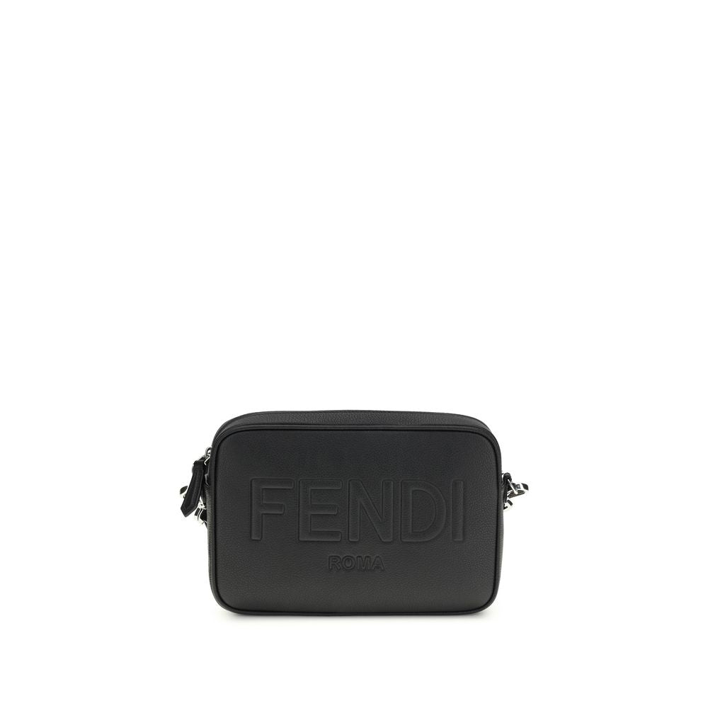Black Cotton Shoulder Bag