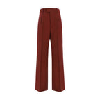 Multicolor Polyester Flared Pants