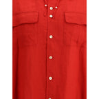 Multicolor Linen Dress Shirt