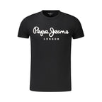 Black Cotton Men's T-Shirt