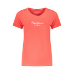 Red Cotton Women T-Shirt