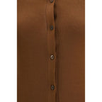 Brown Wool Cardigan