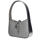 Gray Fabric Handbag