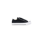 Black Fabric Platform Sneakers