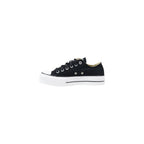 Black Fabric Platform Sneakers