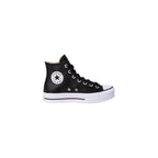 Black Polyethylene Platform Sneakers