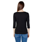 Black Cotton Long Sleeve T-Shirt