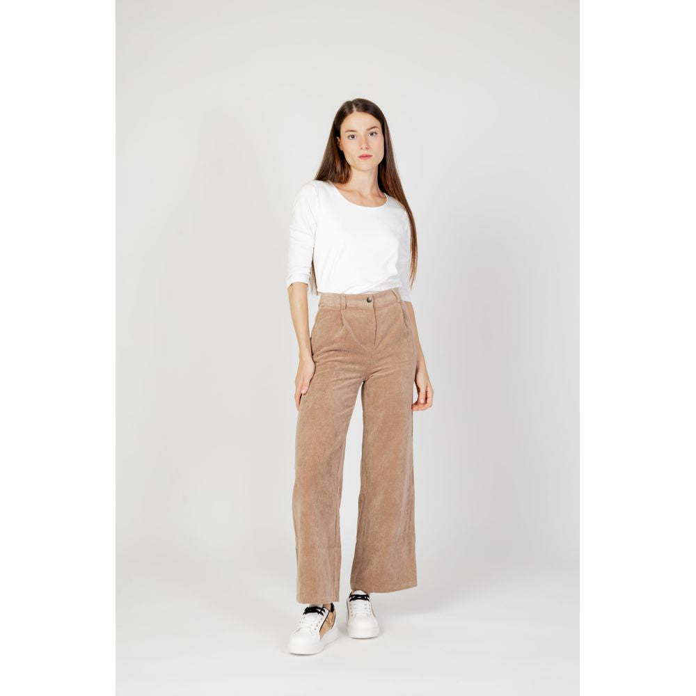 Cream Cotton Long Sleeve T-Shirt