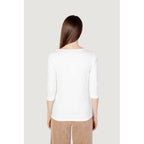 Cream Cotton Long Sleeve T-Shirt