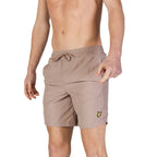 Beige Nylon Swim Shorts