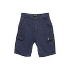 Blue Cotton Bermuda Shorts