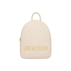Beige Polyethylene Backpack