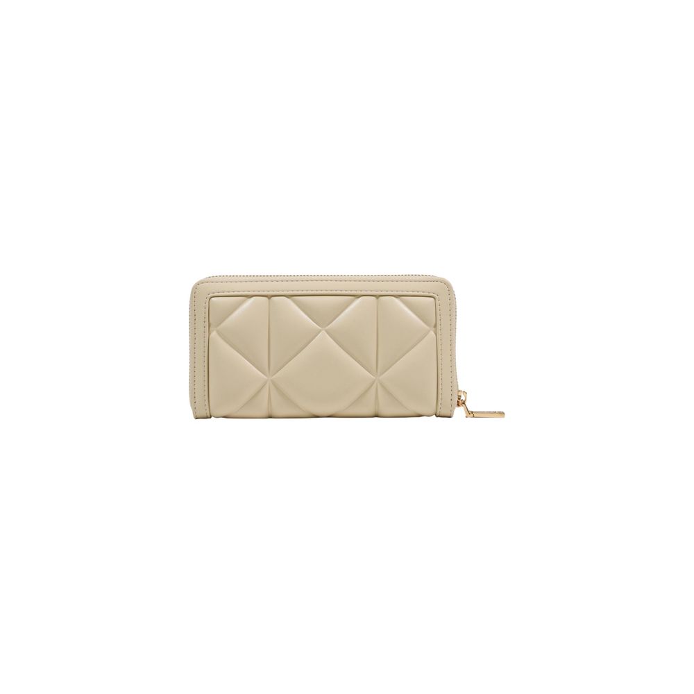 Cream Artificial Leather Wallet