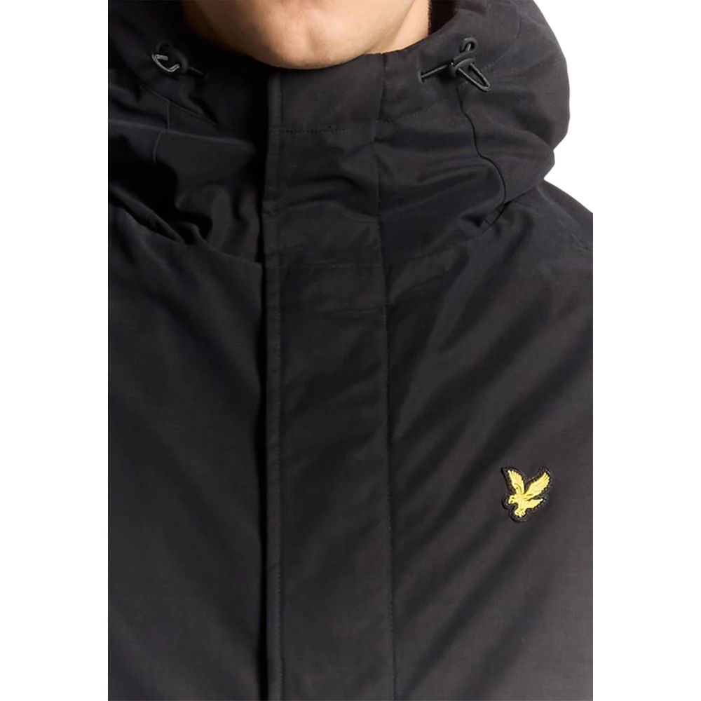 Black Polyester Parka