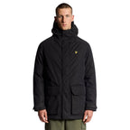 Black Polyester Parka