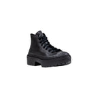 Black Leather Ankle Boots