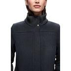Blue Polyester Coat