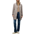 Gray Polyester Coat