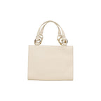 Beige Polyethylene Handbag