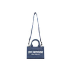 Blue Cotton Handbag