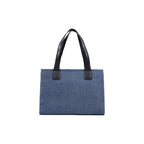 Blue Cotton Handbag