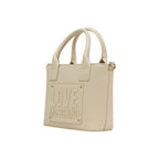 Cream Polyethylene Handbag