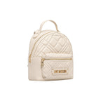 Beige Polyethylene Backpack