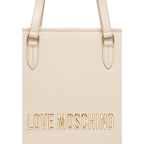 Beige Polyethylene Handbag