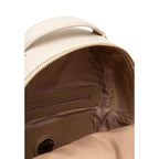Beige Polyethylene Backpack