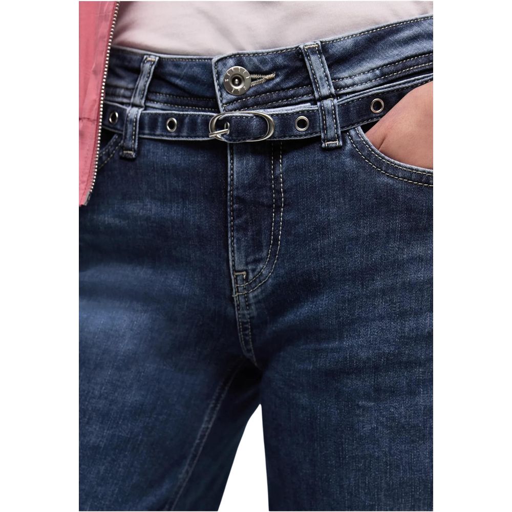 Blue Cotton Relaxed Fit Jeans