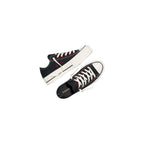 Black Fabric Platform Sneakers