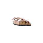 Multicolor Leather Flat Sandals