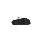 Multicolor Leather Flat Sandals