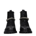 Black Leather Ankle Boots