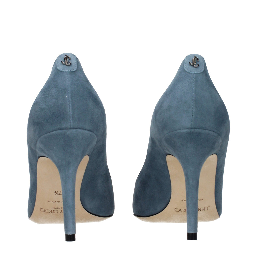 Blue Leather Pumps