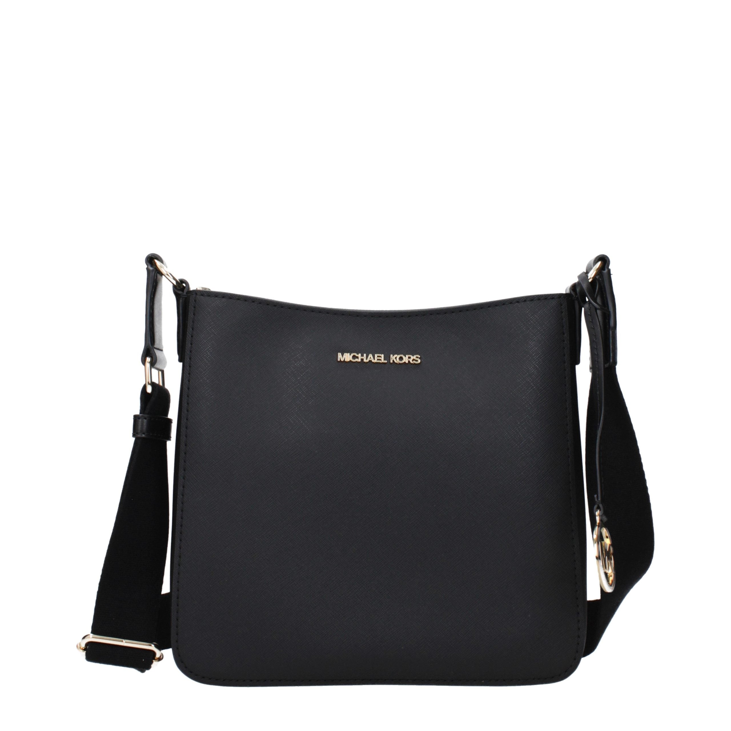 Black Leather Crossbody Bag