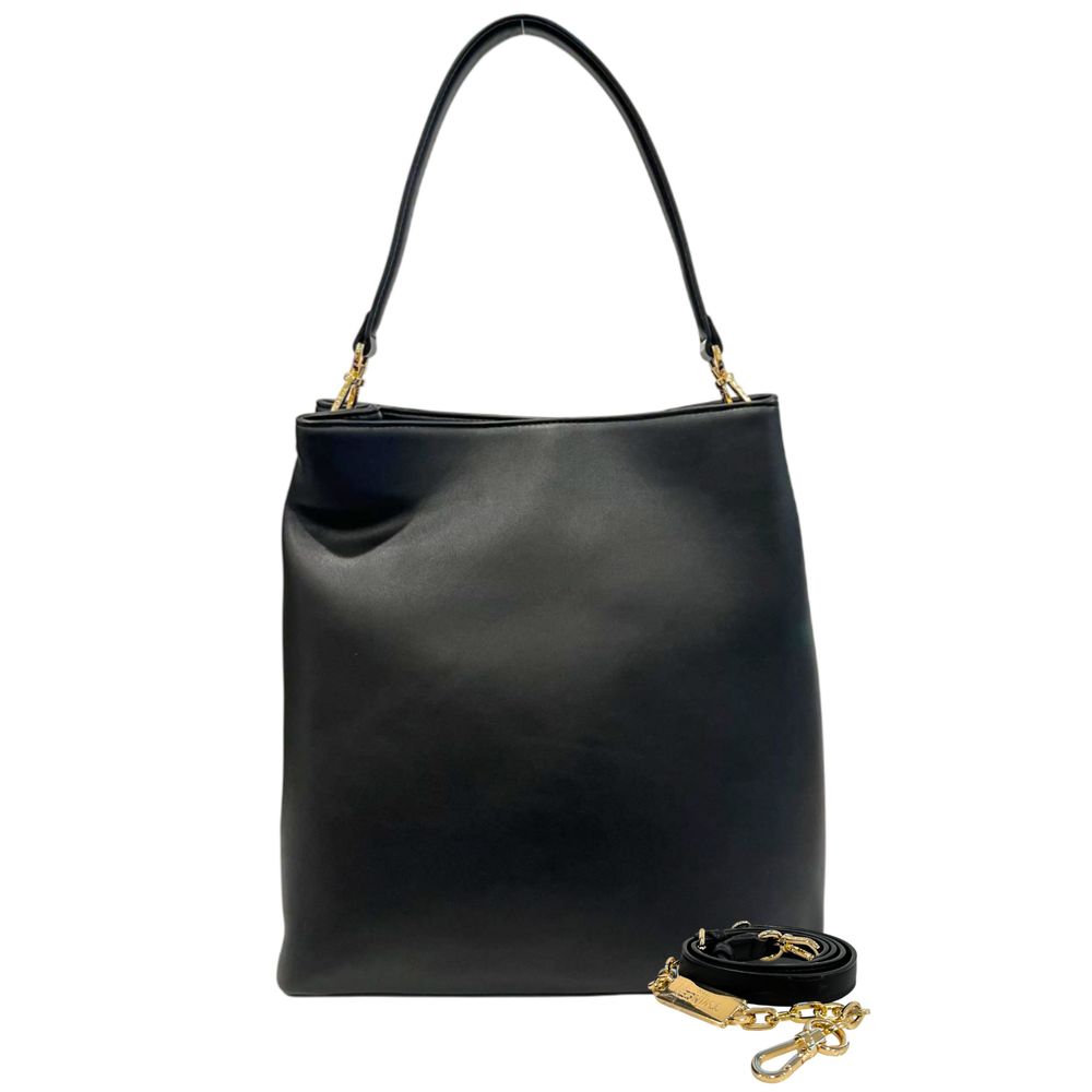 Black PU Women Shoulder Bag