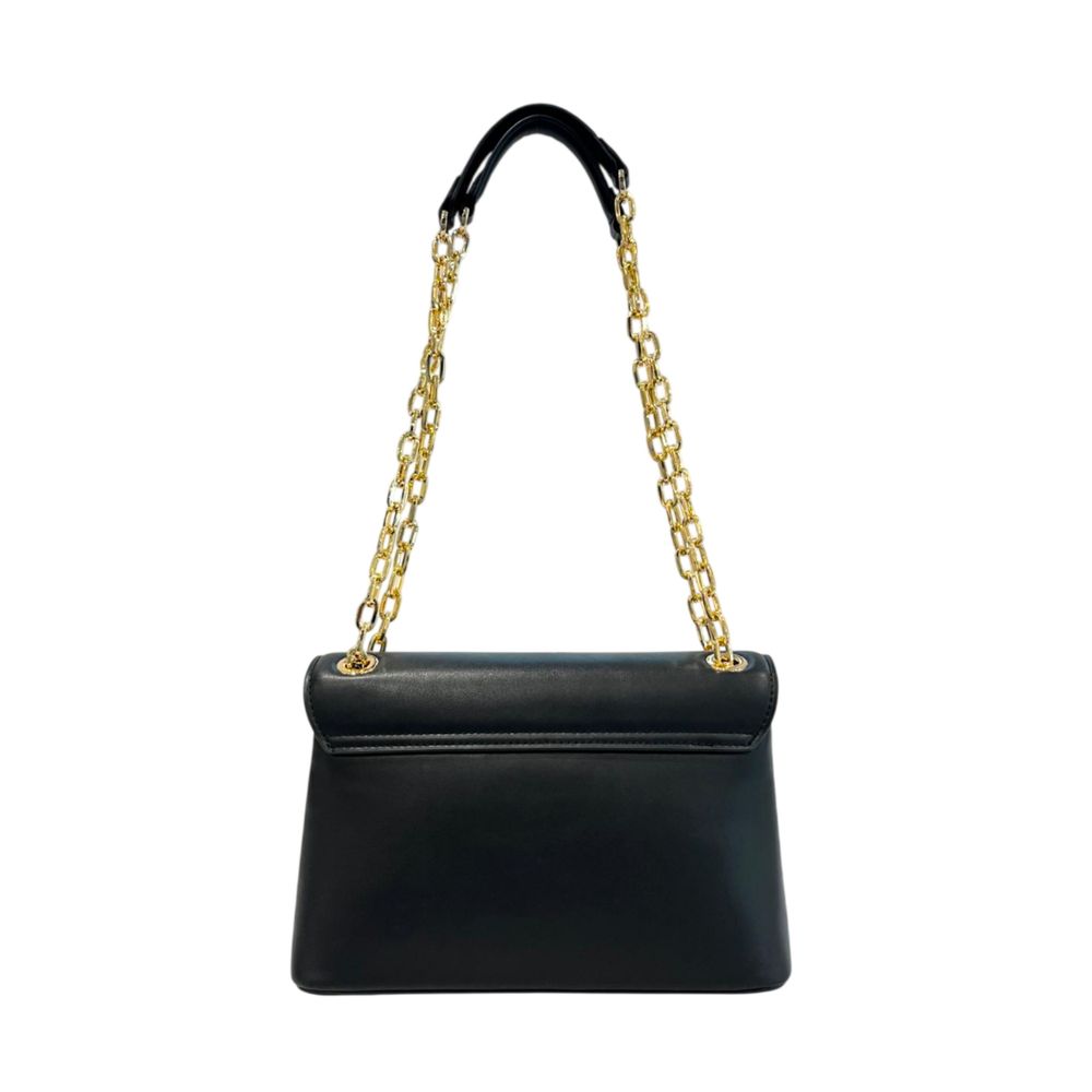 Black PU Women Crossbody Bag