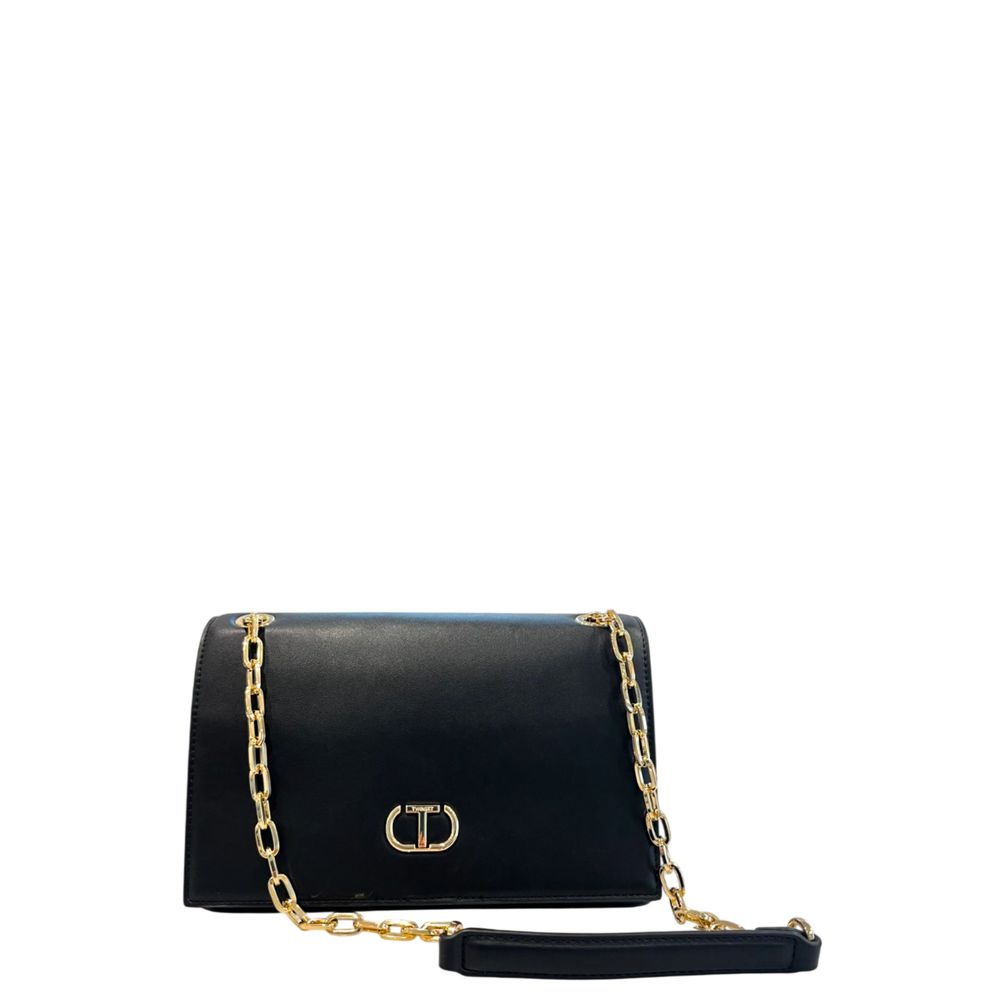 Black PU Women Crossbody Bag