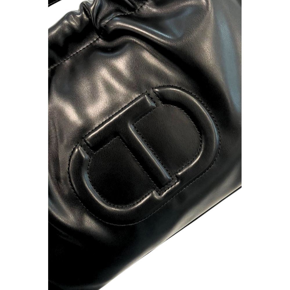 Black PU Women Shoulder Bag