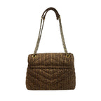 Brown Polypropylene Women Crossbody Bag