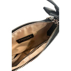 Black Polyurethane Women Shoulder Bag