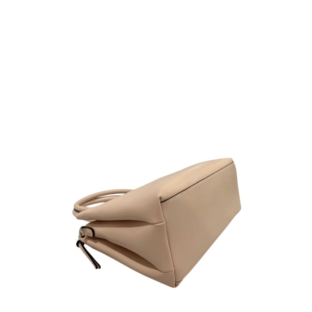 Pink Polyurethane Women Handbag