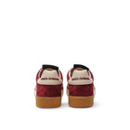 White Leather Low Top Sneakers