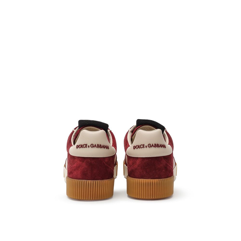 White Leather Low Top Sneakers