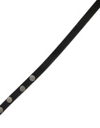 White Leather Studded Cintura Belt