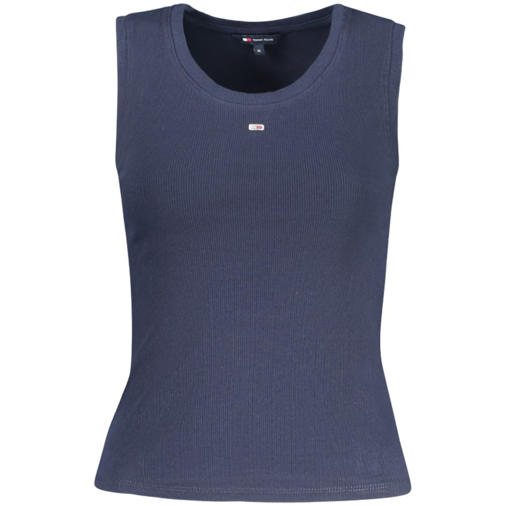 Blue Cotton Women's Tank Top