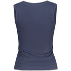 Blue Cotton Women's Tank Top